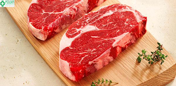 Thịt bò rất giàu vitamin, protein rất tốt cho mẹ sau sinh mổ