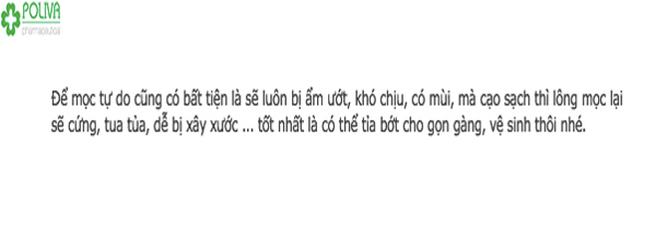 Tẩy lông vùng kín nên hay không?